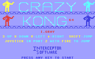 Crazy Kong 64 Title Screen
